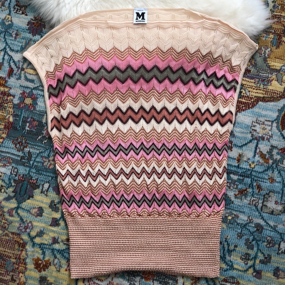 M Missoni Designer Knit Top LIKE NEW
